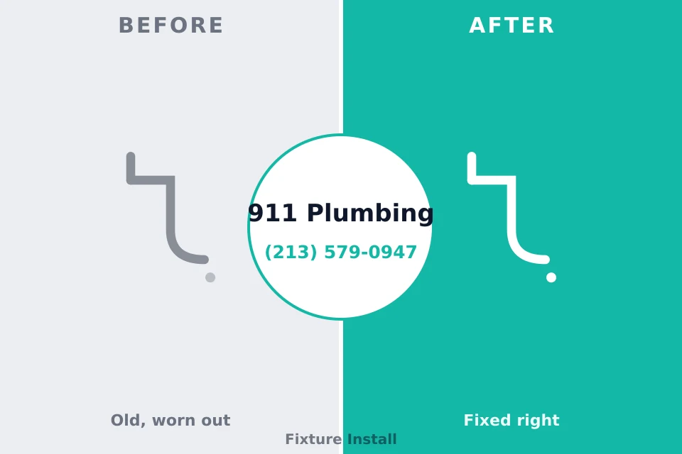 Before and after: plumbing company Haskell, OK